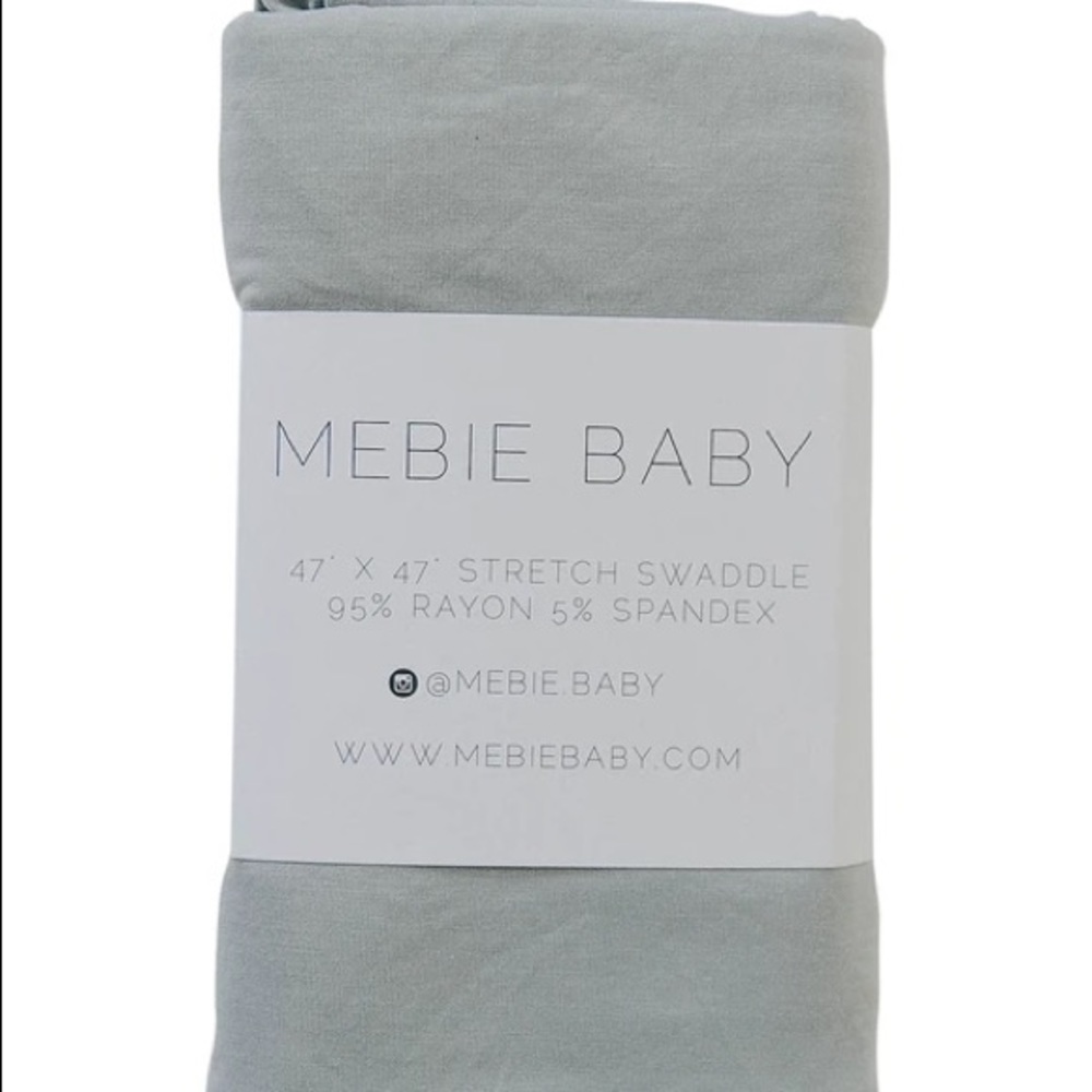 New Mabie Baby Stone Grey Swaddle